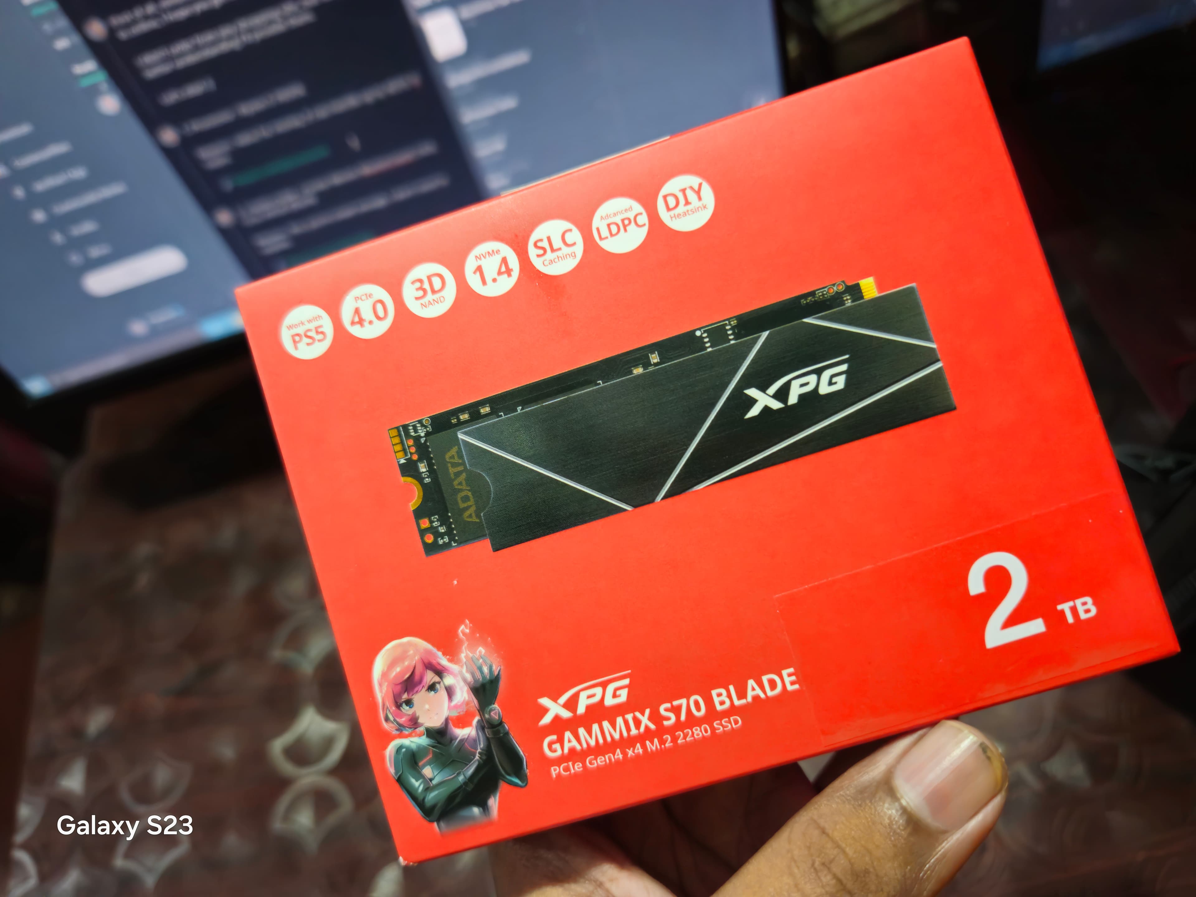 XPG GAMMIX S70 Blade M.2 NVMe 2TB PCIe Gen4 SSD